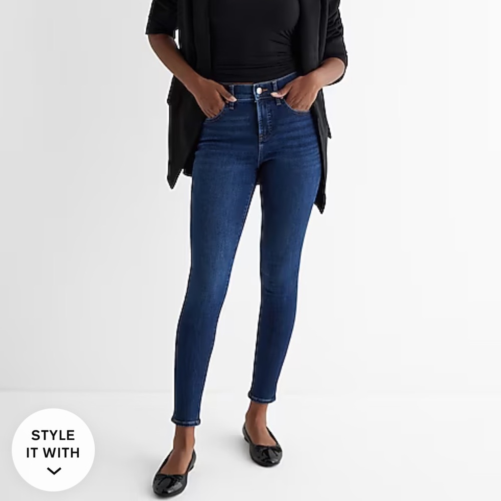 Express skinny jeans.